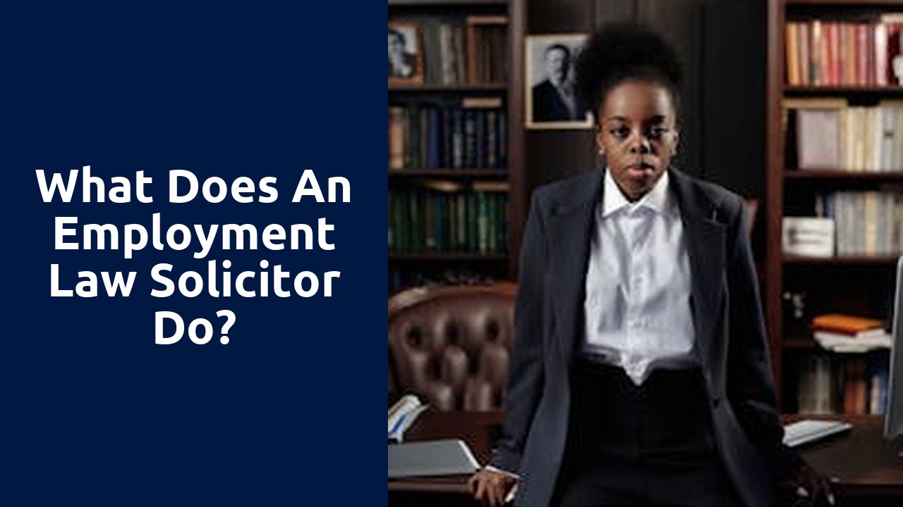 What does an employment law solicitor do?